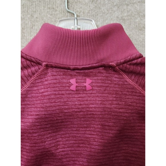 Under Armour Storm Coldgear Sweatshirt Mens L Mauve Long Sleeve Golf Fleece - Picture 8 of 9